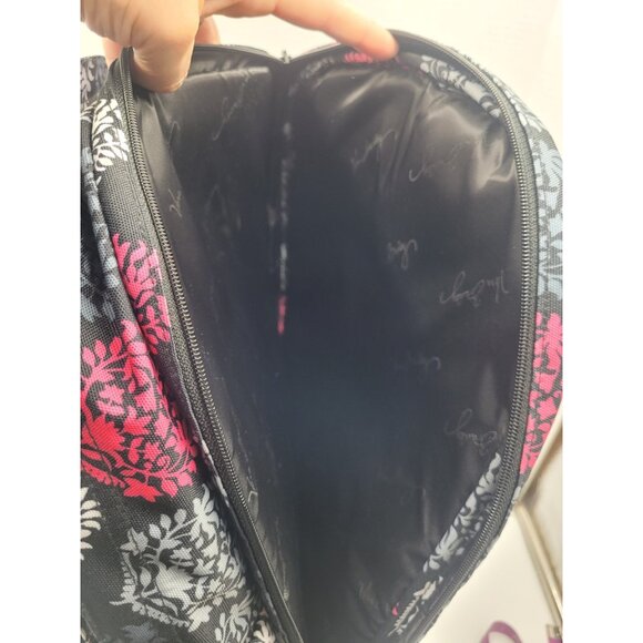 Vintage Large Vera Bradley Backpack Damask Pink Pattern - for Travel or Campus main image 7